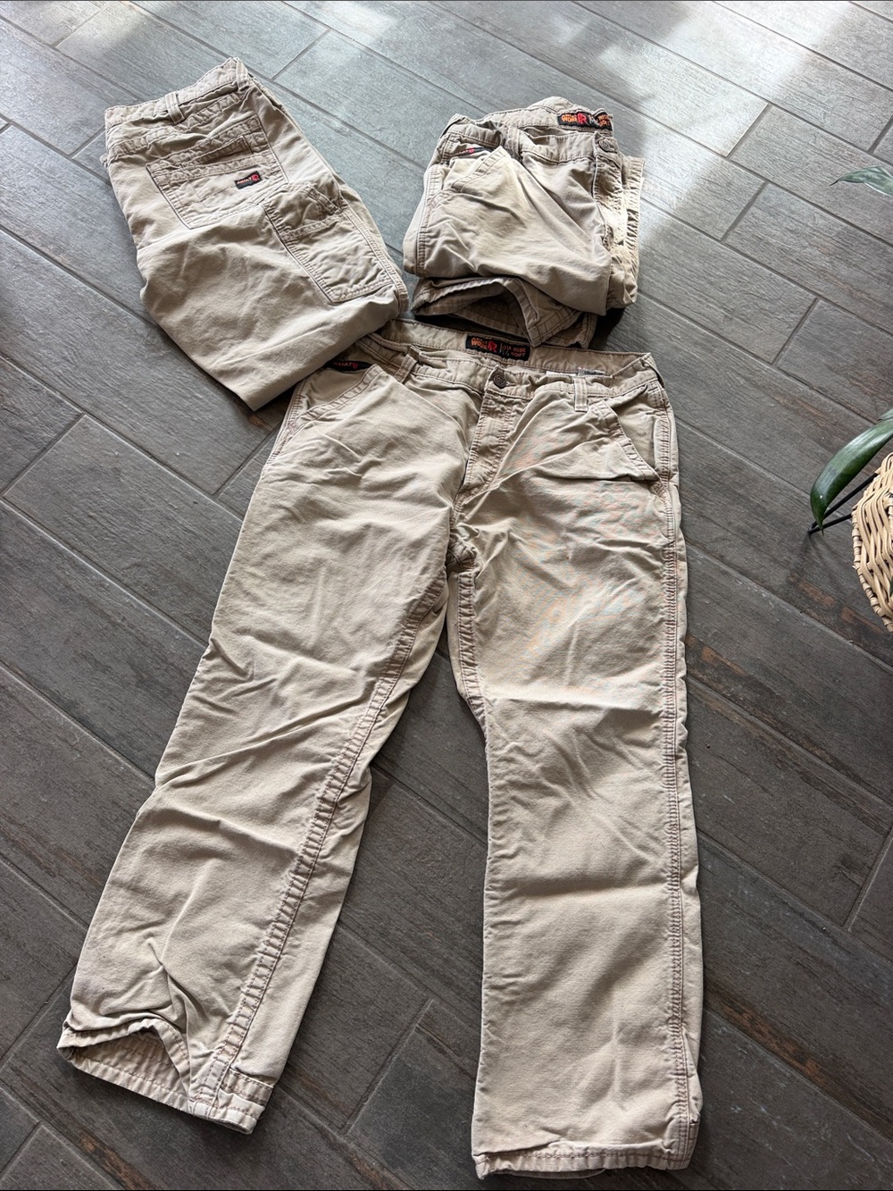 Ariat Work FR Men's Cargo Pants in Tan lot of 3